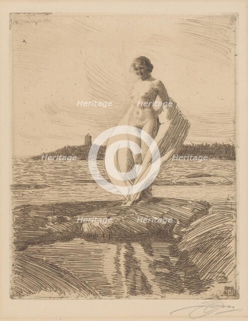 The swan, 1915, Sweden. Creator: Anders Leonard Zorn.