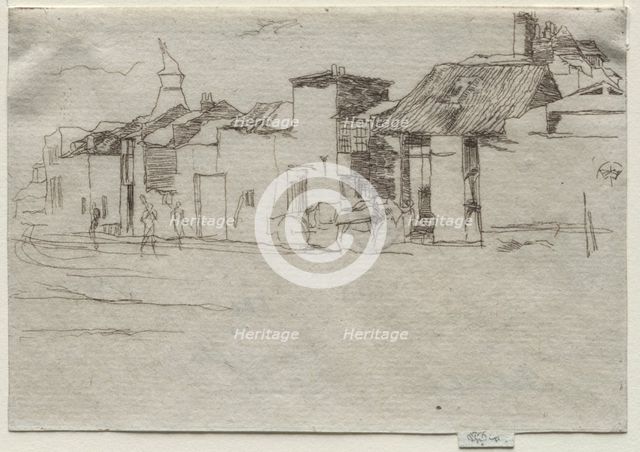 The Swan, Chelsea, c. 1870. Creator: James McNeill Whistler (American, 1834-1903).
