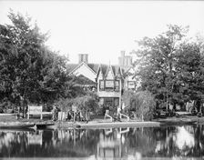 The Swan Inn, Kennington, Oxfordshire, 1885. Artist: Henry Taunt