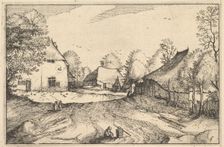 The Swan's Inn, plate 6 from Regiunculae et Villae Aliquot Ducatus Brabantiae, ca. 1610. Creator: Claes Jansz Visscher