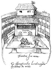 The Swan Theatre, London, 1596, (1893)