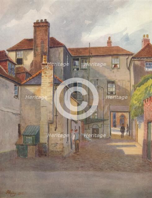 'The Swan Yard, Reigate', 1912, (1914). Artist: James S Ogilvy.