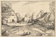 The Swan's Inn, plate 6 from Regiunculae et Villae Aliquot Ducatus Brabantiae, ca. 1610. Creator: Claes Jansz Visscher