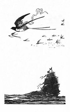 The Swallow Soared High Into The Air c1930. Artist: W Heath Robinson