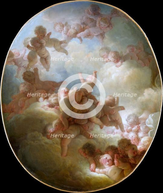 The Swarm of Cupids. Artist: Fragonard, Jean Honoré (1732-1806)