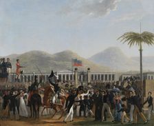 The Swearing In Of President Boyer At The Palace Of Haiti, c1818. Creator: Adolphe Eugene Gabriel Roehn