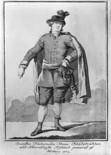 The Swedish costume, 1778. Creator: Jacob Gillberg