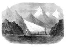 The Swedish exploring exhibition at Green Harbour, Spitzbergen, 1872. Creator: Unknown