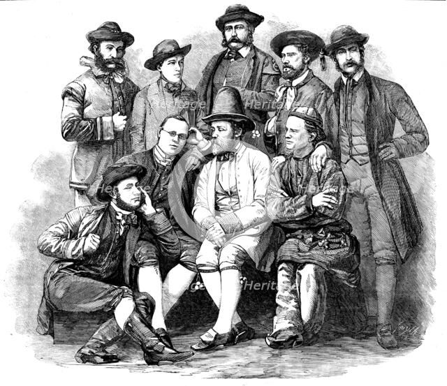 The Swedish Minstrels, at St. James's Hall, 1858. Creator: Smyth.