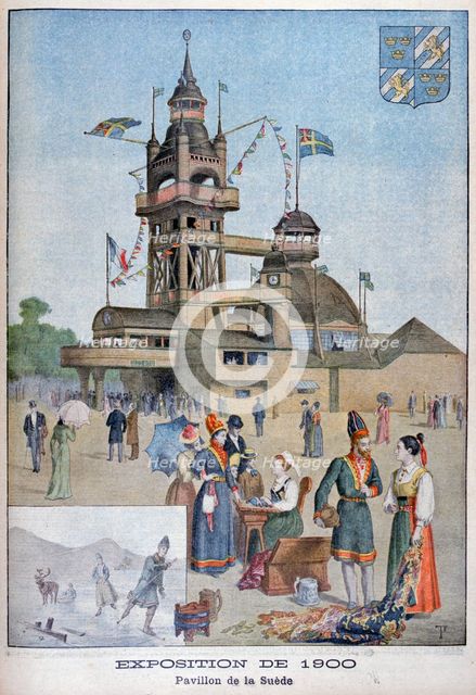 The Swedish pavilion at the Universal Exhibition of 1900, Paris, 1900. Artist: Unknown