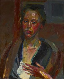 The Swedish painter Ella Wanner, 1912. Creator: Franz Wiegele