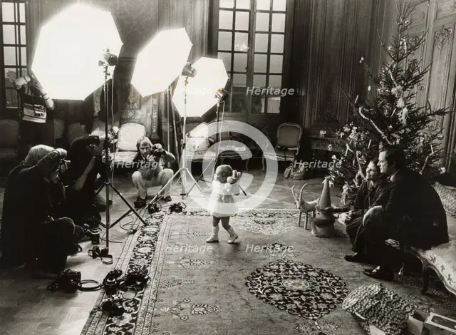The Swedish Royal Family at their official Christmas photo shoot, 1978.  Creator: Unknown.