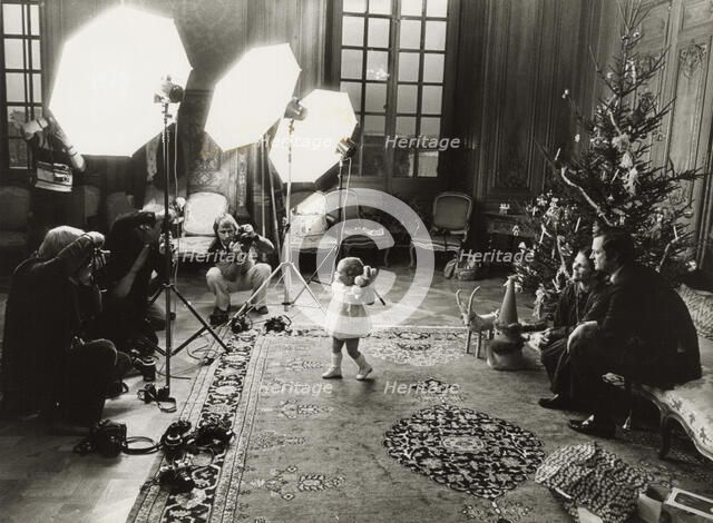 The Swedish Royal Family at their official Christmas photo shoot, 1978. Artist: Unknown