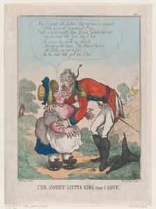 The Sweet Little Girl That I Love, June 4, 1808., June 4, 1808. Creator: Thomas Rowlandson