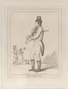 The Sweet Pea, August 29, 1812., August 29, 1812. Creator: Thomas Rowlandson
