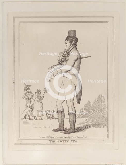 The Sweet Pea, August 29, 1812., August 29, 1812. Creator: Thomas Rowlandson.