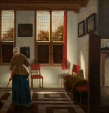 The sweeper, c.1670. Creator: Pieter Janssens Elinga