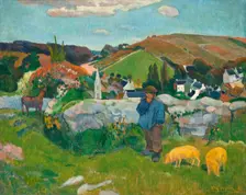 The Swineherd, 1888. Artist: Gauguin, Paul Eugéne Henri (1848-1903)