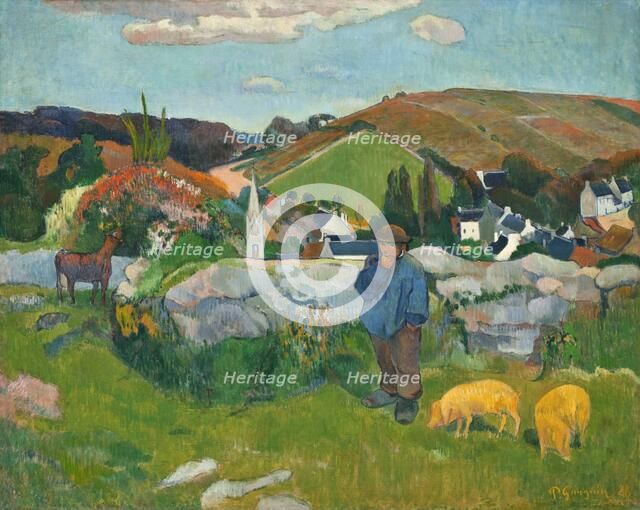 The Swineherd, 1888. Artist: Gauguin, Paul Eugéne Henri (1848-1903)