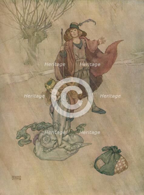 'The Swineherd Scolded and the Rain Poured Down', c1930. Artist: W Heath Robinson.