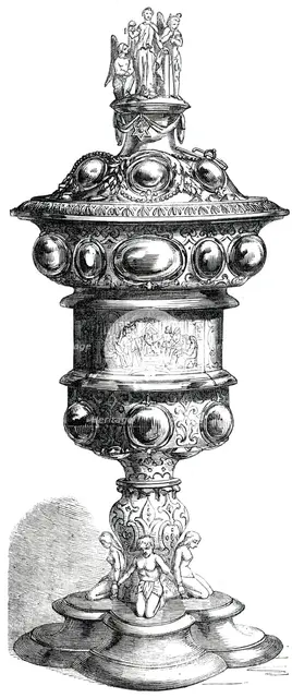 The Swiney Bequest Silver Cup, designed by D. Maclise, R.A., 1850. Creator: Unknown.