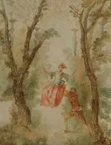 The Swing, 1712. Creator: Jean-Antoine Watteau