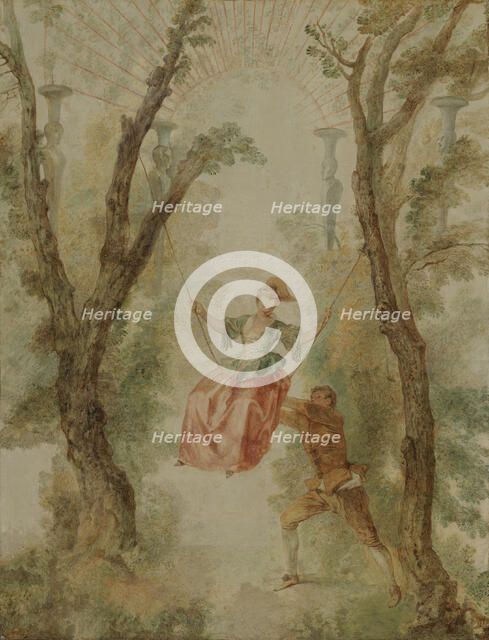 The Swing, 1712. Creator: Jean-Antoine Watteau.