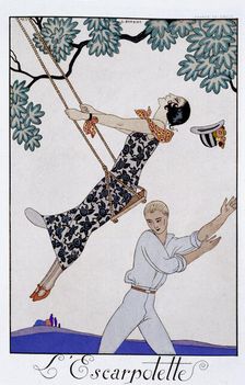 The Swing 1920s. Artist: Georges Barbier