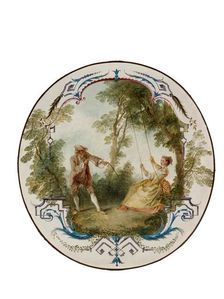The Swing, about 1724. Creators: Nicolas Lancret, Claude Audran