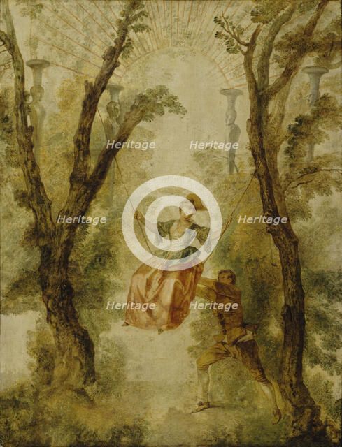 The Swing, ca 1712. Creator: Watteau, Jean Antoine (1684-1721).