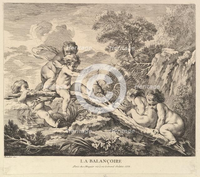 The Swing, ca. 1738. Creator: Pierre Alexandre Aveline.