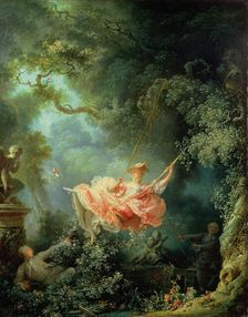 The Swing (Les Hasards heureux de l'escarpolette), ca 1767. Creator: Fragonard, Jean Honoré (1732-1806)