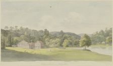 The Swiss Houses in Wilhelmsthal Palace Park near Eisenach, c1800-1806. Creator: Georg Melchior Kraus