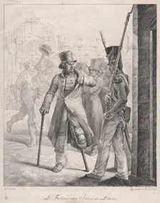 The Swiss Sentry at the Louvre, 1819. Creator: Theodore Gericault