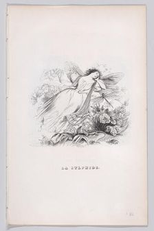 The Sylph from The Complete Works of Béranger, 1836. Creator: Jean Ignace Isidore Gerard