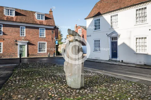 'The Symbol of Discovery', sculpture by John Skelton, East Row, Chichester, West Sussex, 2014. Artists: Steven Baker, John Skelton.