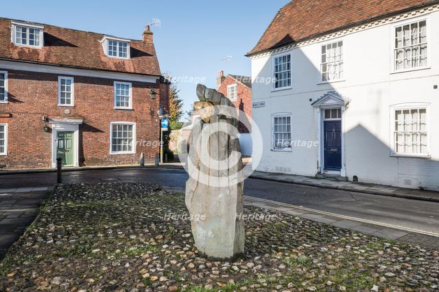 'The Symbol of Discovery', sculpture by John Skelton, East Row, Chichester, West Sussex, 2014. Artists: Steven Baker, John Skelton.
