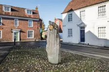 The Symbol of Discovery sculpture by John Skelton, East Row, Chichester, West Sussex, 2014. Artists: Steven Baker, John Skelton
