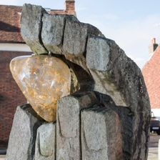 The Symbol of Discovery sculpture by John Skelton, East Row, Chichester, West Sussex, 2014. Artists: Steven Baker, John Skelton