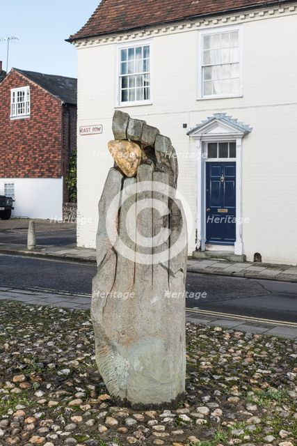 'The Symbol of Discovery', sculpture by John Skelton, East Row, Chichester, West Sussex, 2014. Artists: Steven Baker, John Skelton.