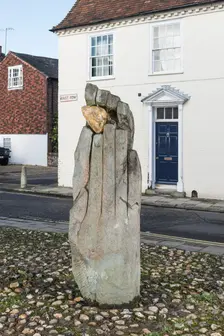 The Symbol of Discovery sculpture by John Skelton, East Row, Chichester, West Sussex, 2014. Artists: Steven Baker, John Skelton