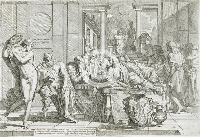 The Symposium of Plato, 1648. Creator: Pietro Testa.