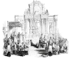 The Synod at Thurles - Bishops Robing, 1850. Creator: Unknown