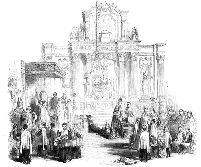 The Synod at Thurles - Bishops Robing, 1850. Creator: Unknown.