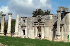 The synagogue at Kefar Bir'am, Israel. Creator: Samuel Magal