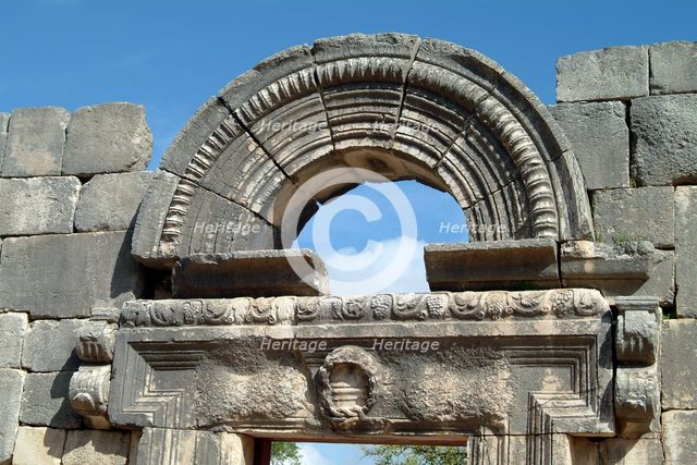 The synagogue at Kefar Bir'am, Israel. Creator: Samuel Magal.
