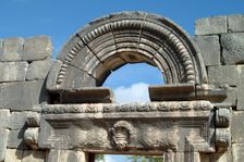 The synagogue at Kefar Bir'am, Israel. Creator: Samuel Magal