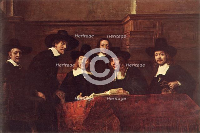 'The Syndics (The Sampling Officials of the Draper's Guild)', 1662, (1967).  Creator: Rembrandt Harmensz van Rijn.