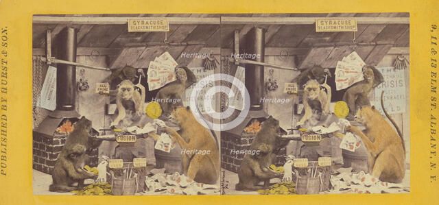 The Syracuse Blacksmith Shop. (Fusion)., 1870. Creator: Eugene S. M. Haines.