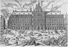 The Sack of Antwerp, 1576 (1903). Artist: Frans Hogenberg